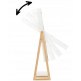 Kast - sieradenkast - met een staande spiegel - wit