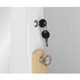 Kast - sieradenkast - met een staande spiegel - wit