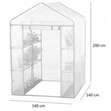 Garden Line - tuinkas - gesloten met een rits - 140x140x200 cm