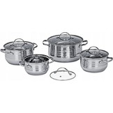 Cookline - pannenset - set van 4 pannen - RVS, glas