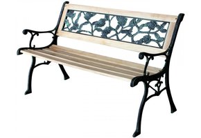 Garden Line - tuinbank - natuurlijk hout - 122x73x54 cm