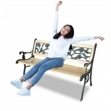 Garden Line - tuinbank - natuurlijk hout - 122x73x54 cm