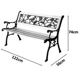 Garden Line - tuinbank - natuurlijk hout - 122x73x54 cm