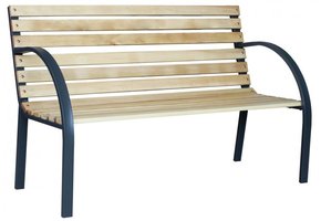 Garden Line - tuinbank - natuurlijk hout - 120x82x60 cm