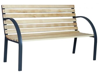 Garden Line - tuinbank - natuurlijk hout - 120x82x60 cm