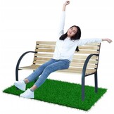 Garden Line - tuinbank - natuurlijk hout - 120x82x60 cm