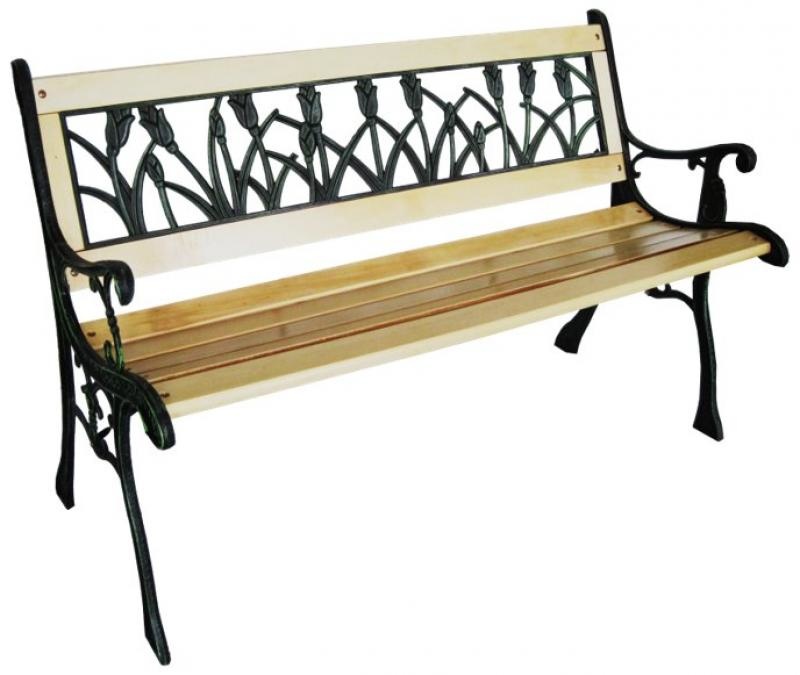 Garden Line - tuinbank - natuurlijk hout - 122x73x54 cm