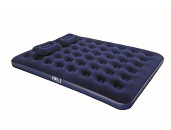 Bestway - luchtbed - 2 kussens - ingebouwde pomp - 203x152x22 cm