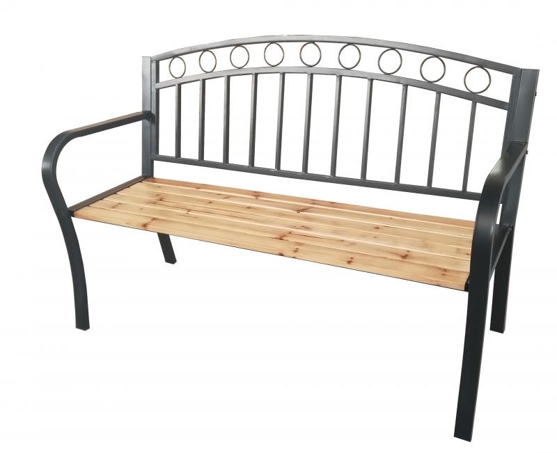 Garden Line - tuinbank - natuurlijk hout - 127x84x53 cm