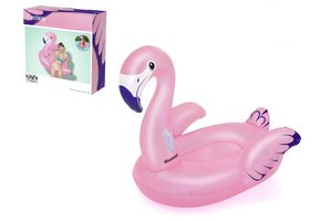Bestway - opblaas flamingo - floatie - 153x143 cm - roze