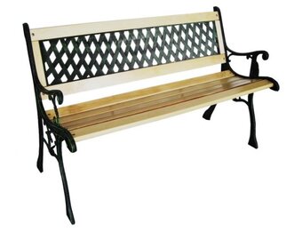 Garden Line - tuinbank - natuurlijk hout - 122x73x54 cm