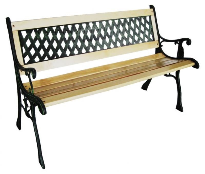 Garden Line - tuinbank - natuurlijk hout - 122x73x54 cm