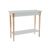 Consoletafel Mamo, lichtgrijs 85x35x74 cm, FSC100% & FSCMIX beukenhout & MDF.