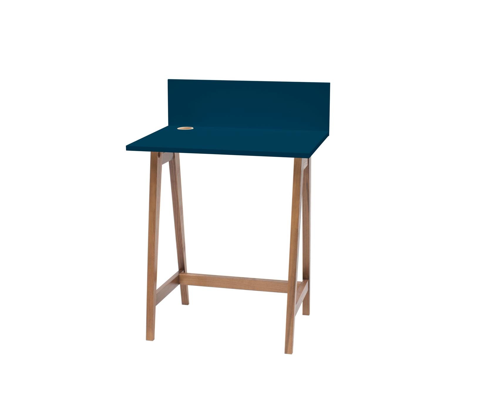 Bureau Luka - Petrolblauw - Essenhout & MDF - FSC100% & FSCMIX