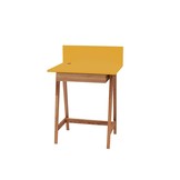 Bureau Luka - Bezem Geel | Eiken poten | 1 lade | 65 cm breed