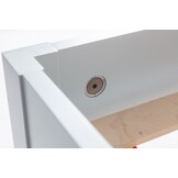 Comfortabele Dabi bed - 160x220cm - Grafiet kleur