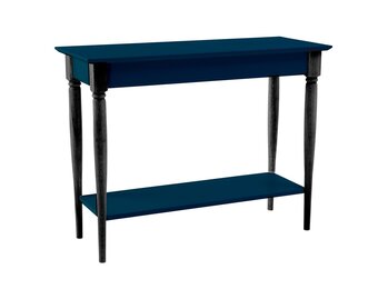 Consoletafel Mamo in Petrolblauw | 105x35x74cm | Beukenhout & gelakt MDF | FSC-gecertificeerd