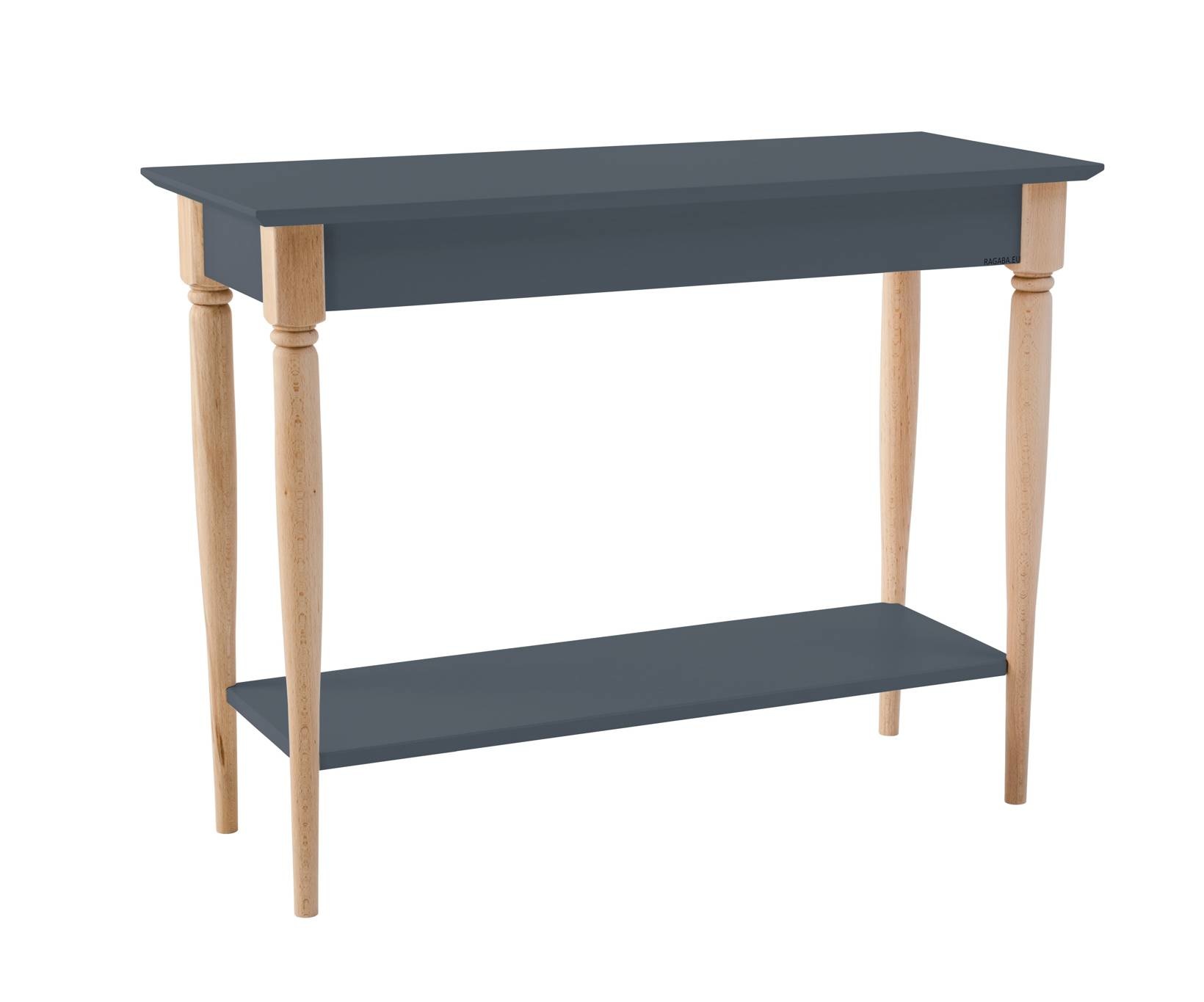 Consoletafel Mamo, Grafiet kleur, FSC100% gecertificeerd, 105x35x74cm.