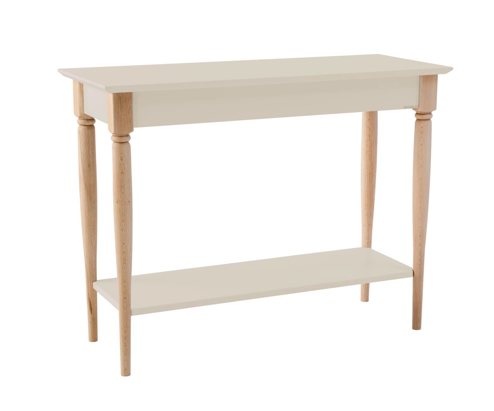 Consoletafel Mamo | Beukenhouten poten | Bruin Beige | FSC gecertificeerd