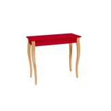 Bureau Lillo - Rood (S 1080-R) Beukenhouten poten, 1 lade