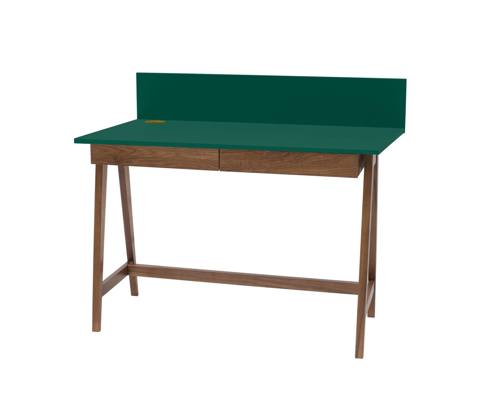 Bureau Luka - Zeegroen - 110cm breed - met lade en eiken poten