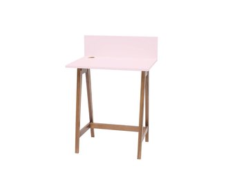 Bureau Luka in roze | Breedte 65 cm | Eiken poten