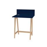 Bureau Luka - Marineblauw, 65x75x50 cm, Essenhout poten, FSC gecertificeerd