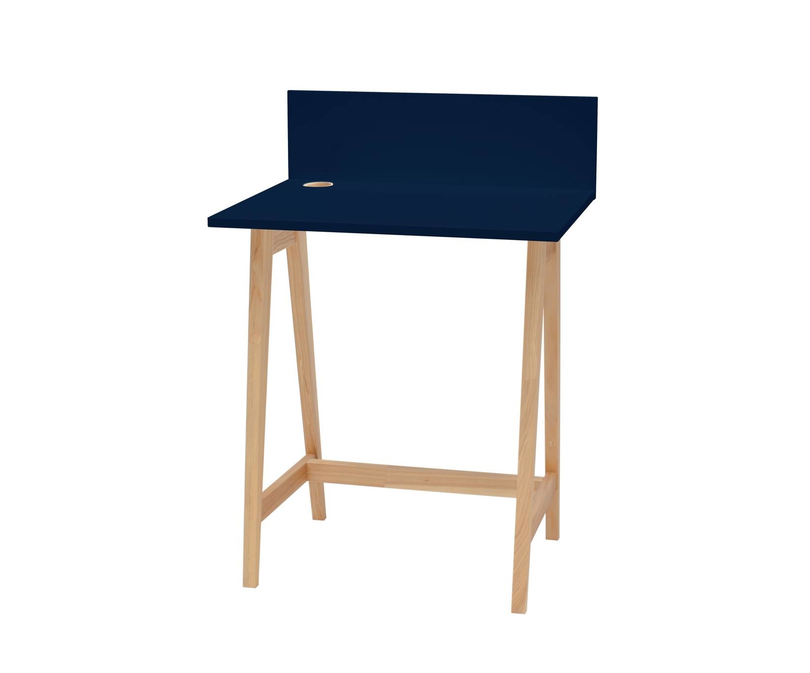 Bureau Luka - Marineblauw, 65x75x50 cm, Essenhout poten, FSC gecertificeerd