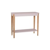 Consoletafel Ashme - Roze | 85cm Breedte | Essenhout & MDF | FSC100% Gecertificeerd