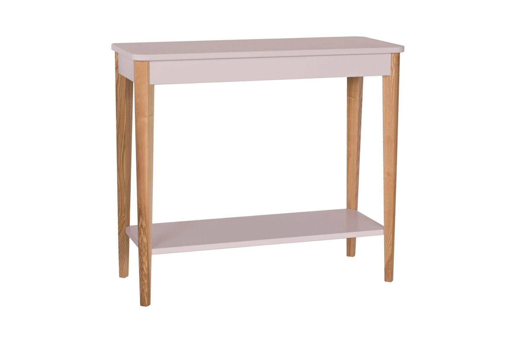 Consoletafel Ashme - Roze | 85cm Breedte | Essenhout & MDF | FSC100% Gecertificeerd