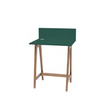 Bureau Luka in Zeegroen met Eiken poten | 65cm breed | FSCMIX gecertificeerd