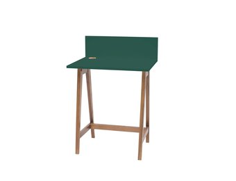 Bureau Luka in Zeegroen met Eiken poten | 65cm breed | FSCMIX gecertificeerd