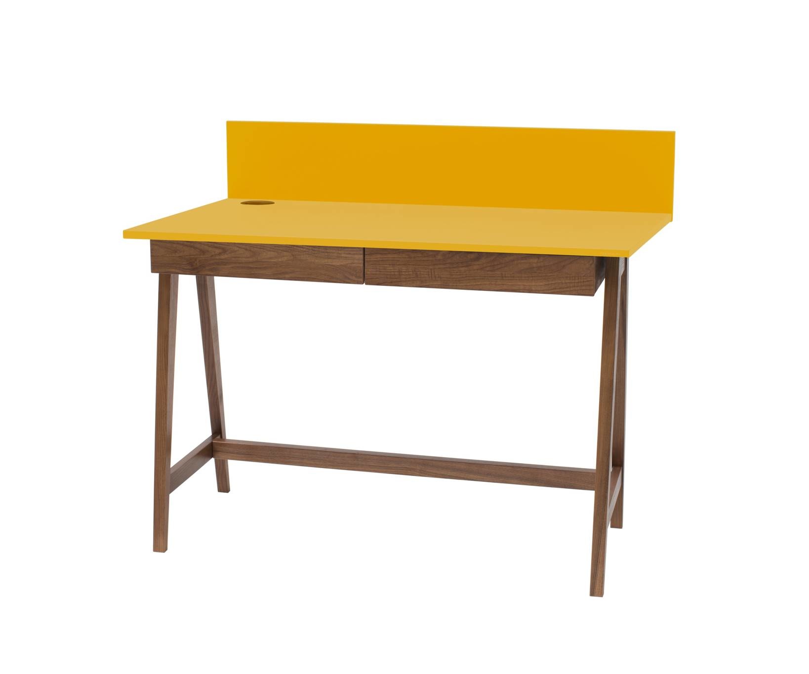 Bureau Luka | 110 cm breed | Essenhout & MDF | Eiken Poten