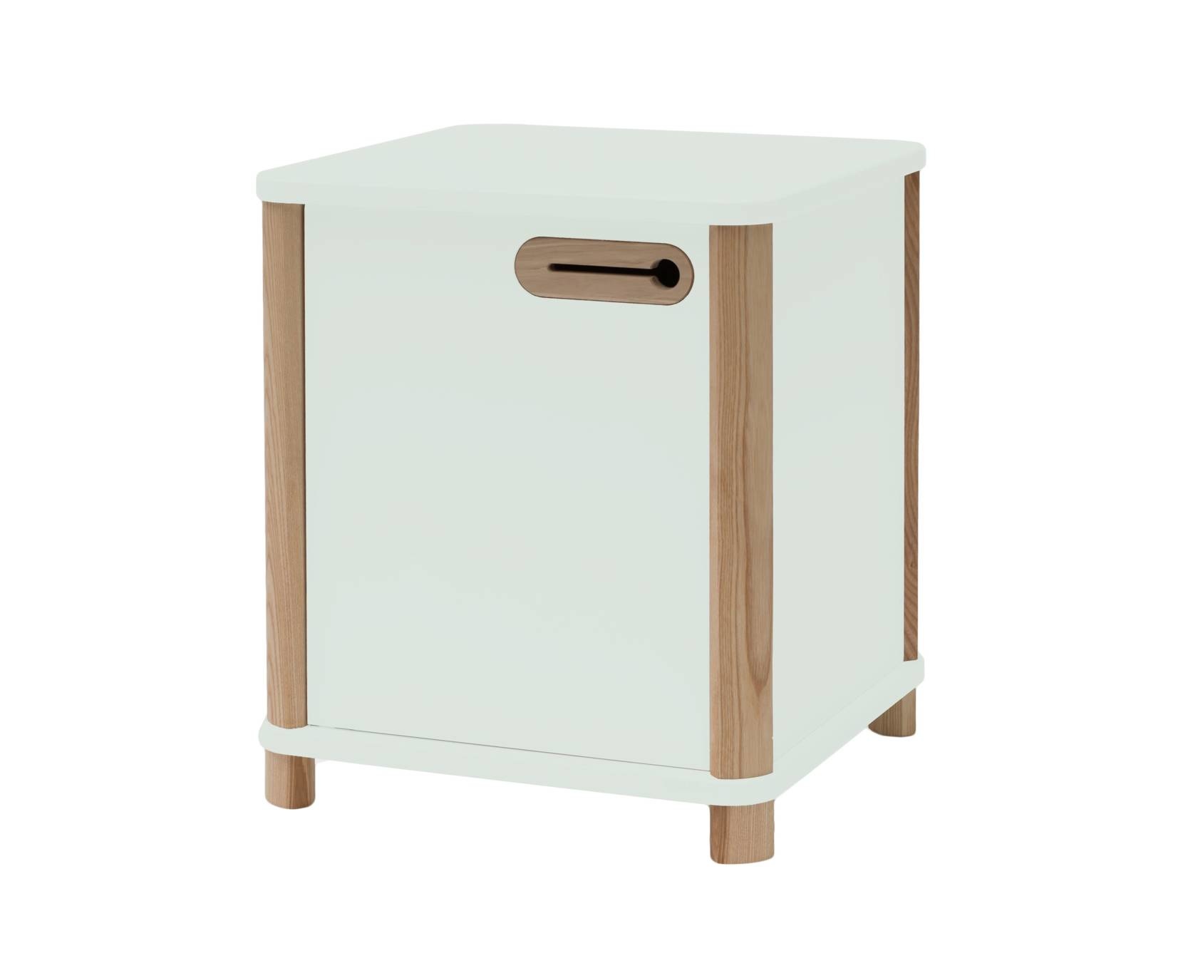 Bureaukast Ashme - Vluchtige Munt - 42x48x42cm - Gelamineerd MDF en Essenhout