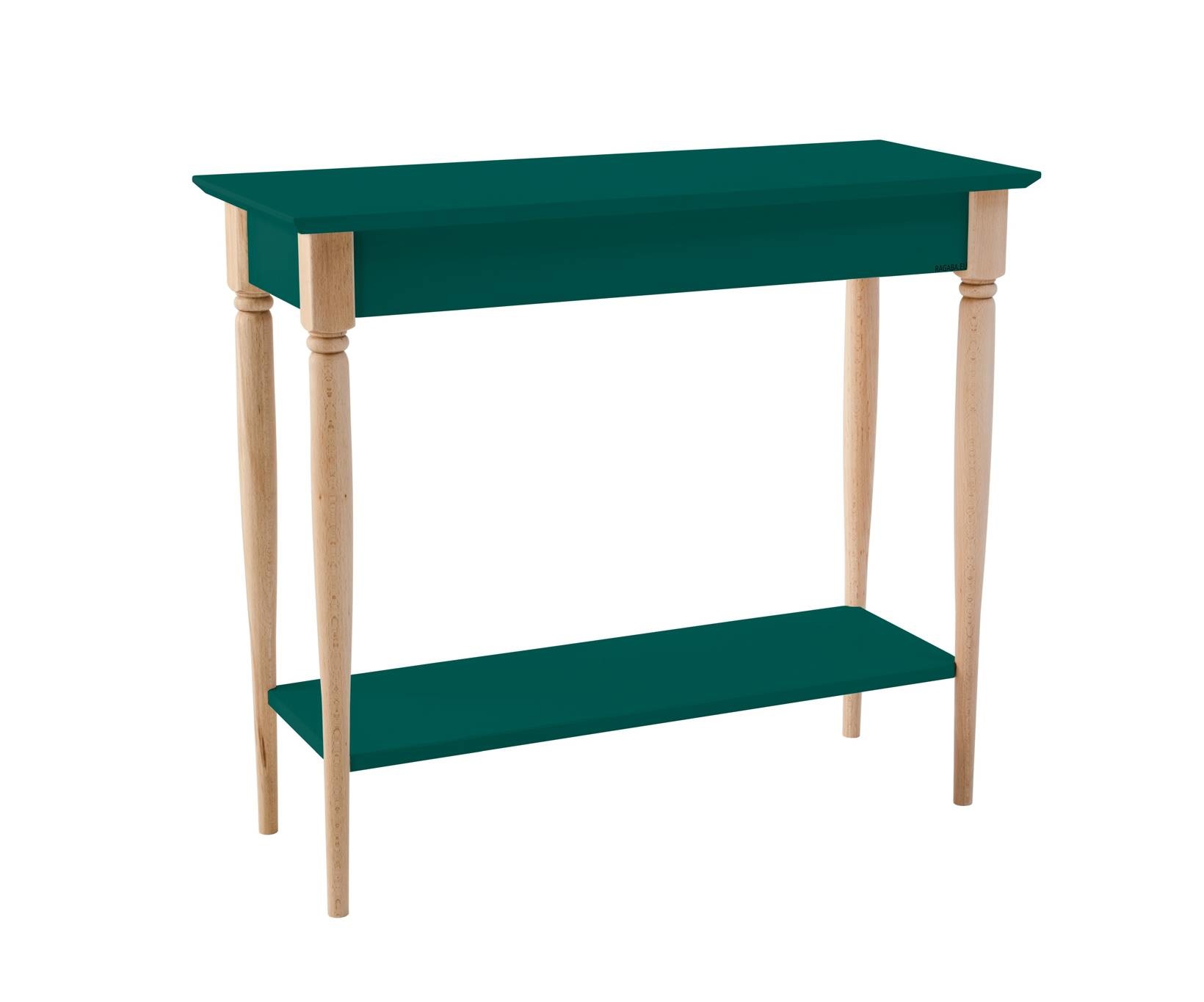 Consoletafel Mamo 85cm Zeegroen | Beukenhouten poten | FSC gecertificeerd