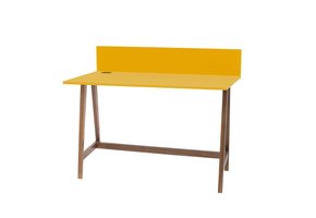 Bureau Luka | 110 cm breed | Eiken poten | Bezemer geel