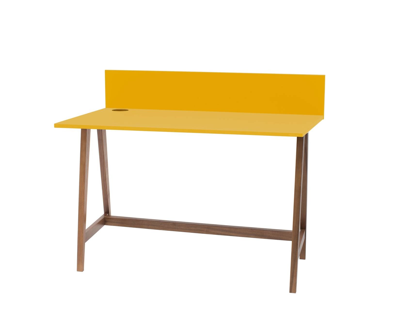 Bureau Luka | 110 cm breed | Eiken poten | Bezemer geel