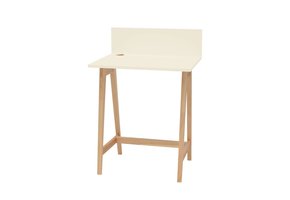 Bureau Luka | Krijtwit essenhout | 75x50x94 cm | FSCMIX