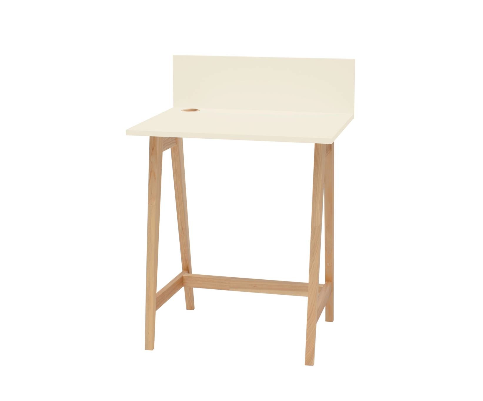 Bureau Luka | Krijtwit essenhout | 75x50x94 cm | FSCMIX