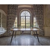 Contrast Eettafel 180x90 cm | Eiken tafelblad | Witte poten