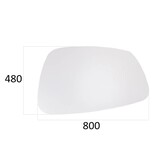 Endocarp salontafel - wit gelakt MDF met essenhouten poten (80x48x40cm)