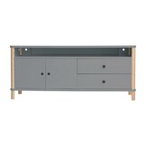 DONKERGRIJS TV Meubel - Ashme | 140cm Breed x 45cm Diep