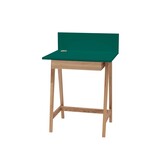 Eco Luka desk, zeegroen with ash legs - 1 drawer