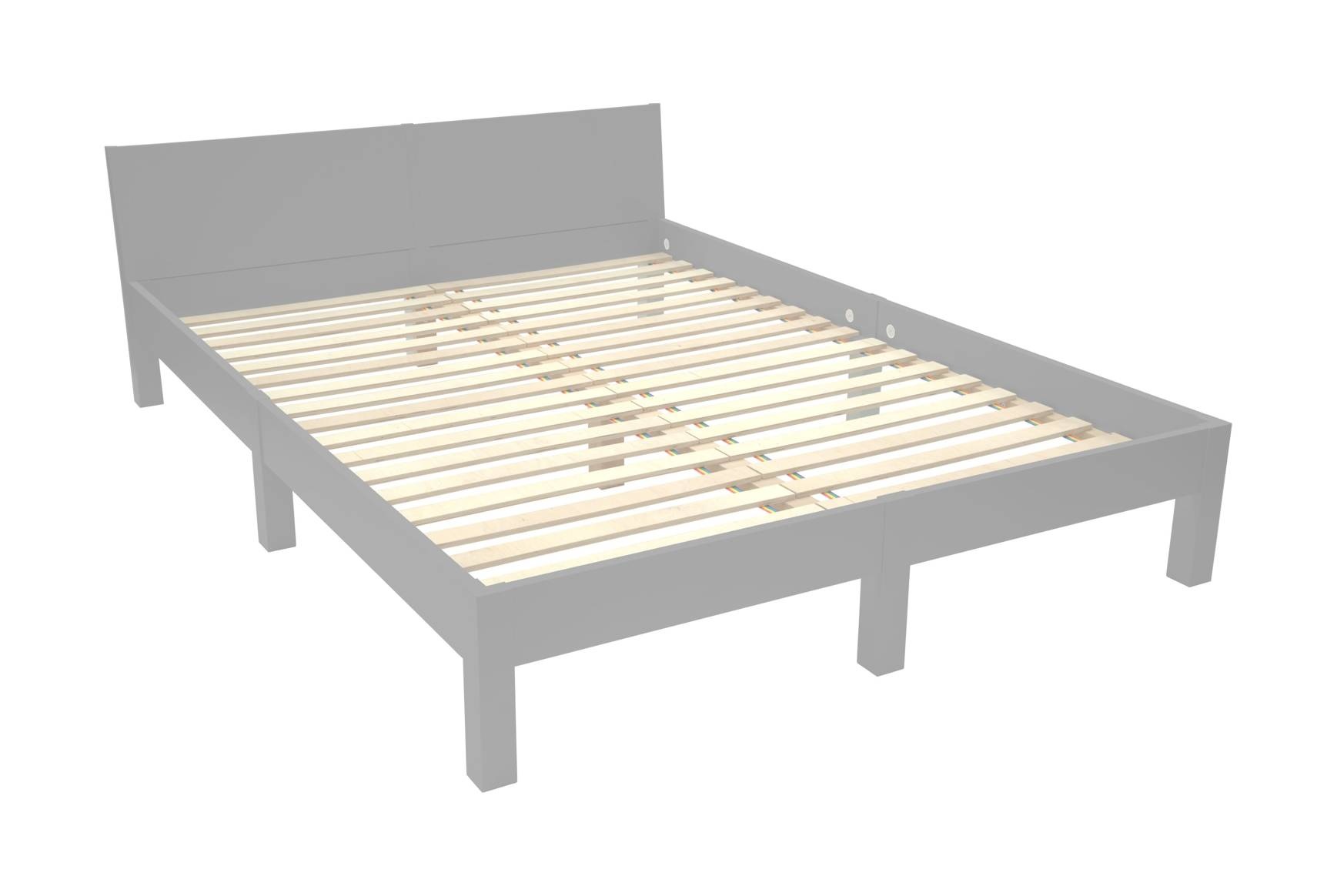 Dabi Bed 160x200cm in Donkergrijs Kleurcode S4502-G met FSC-certificering