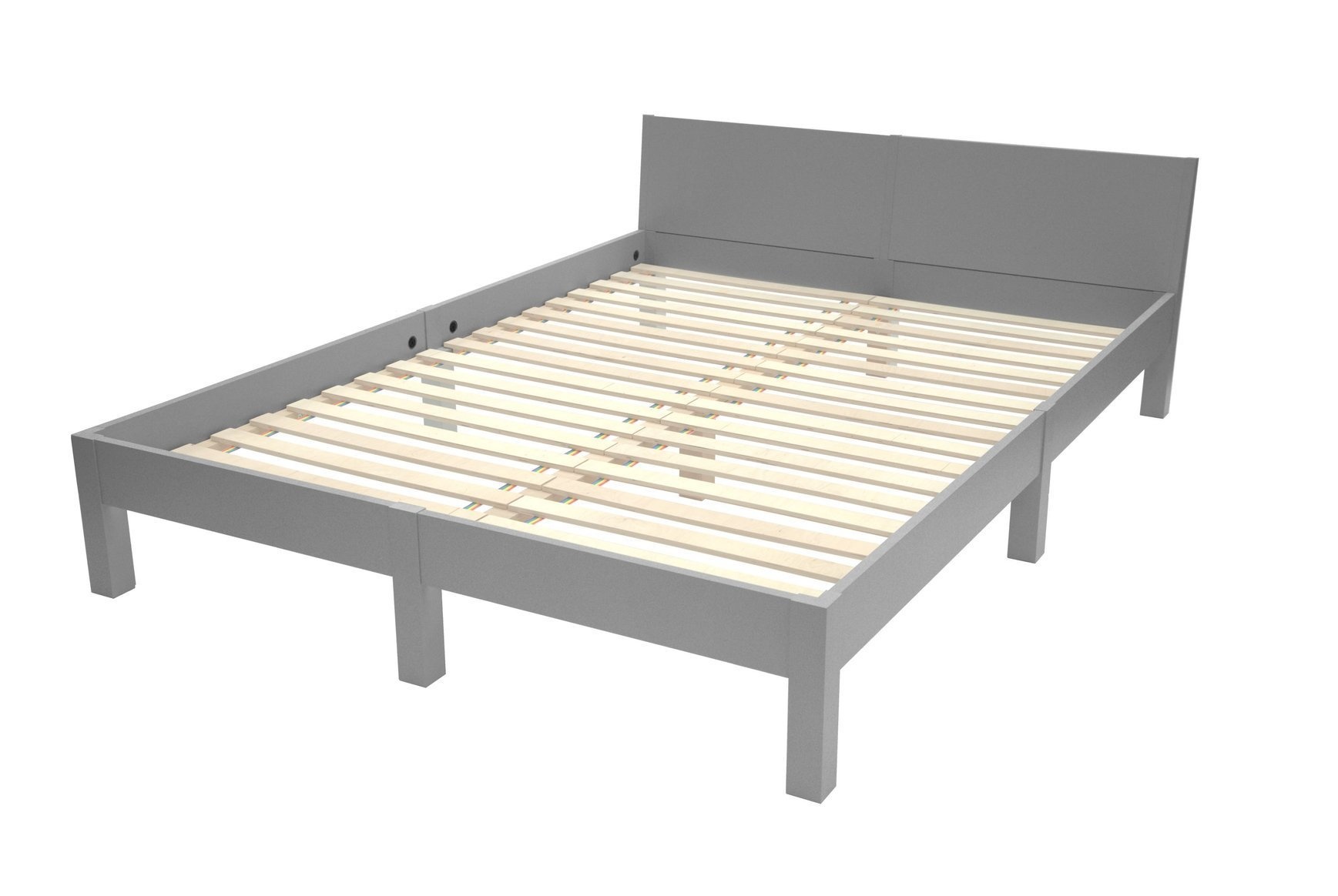 Dabi Bed - Donkergrijs (S 4502-G) - 160x220cm - FSC Gecertificeerd