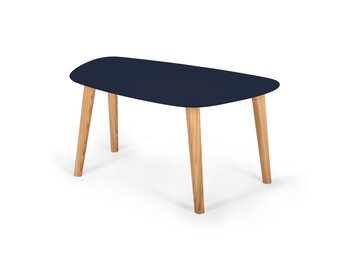 Endocarp Salontafel - Marineblauw gelakt MDF & Essenhout, FSC gecertificeerd