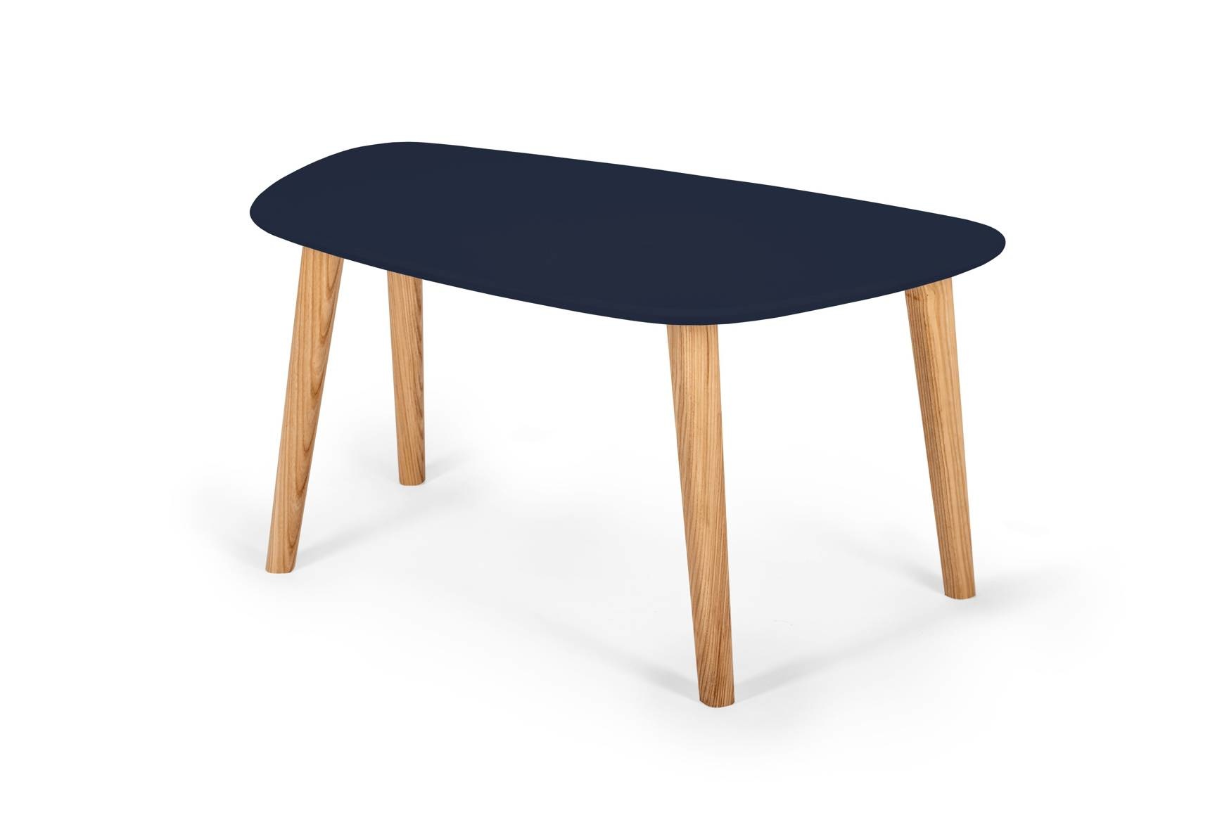 Endocarp Salontafel - Marineblauw gelakt MDF & Essenhout, FSC gecertificeerd
