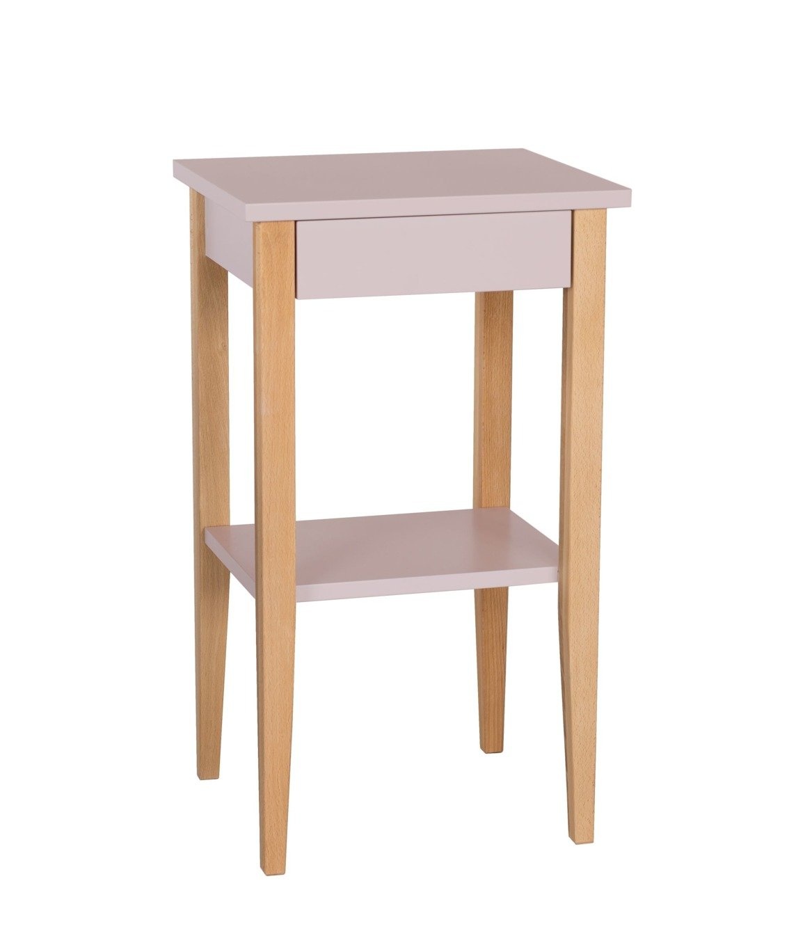 Entlik Nachtkastje - Roze Beukenhout en MDF, FSC gecertificeerd. 40x35x70 cm.