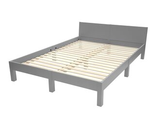 Dabi Bed - 140x220cm - Donkergrijs (Betongrijs) - FSC Gecertificeerd