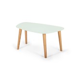 Endocarp Salontafel in Vluchtige Munt en Essenhout Poten